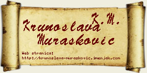 Krunoslava Murašković vizit kartica